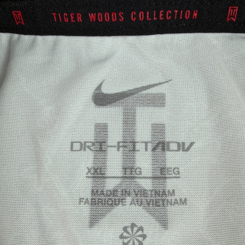 Nike Tiger Woods Syracuse Orange Dri-FIT ADV Golf Polo Shirt Mens XXL Grey - Picture 6 of 6
